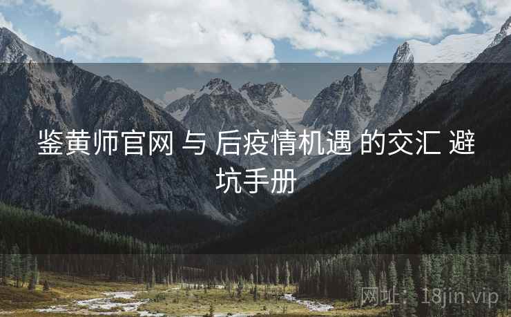 鉴黄师官网 与 后疫情机遇 的交汇 避坑手册